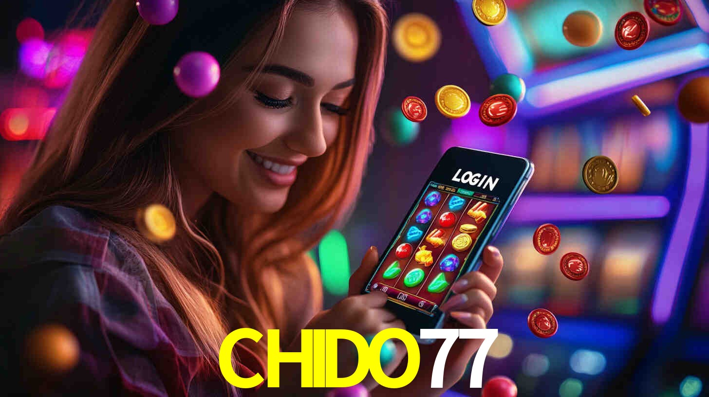 Interfaz de la app móvil CHIDO77 en un smartphone moderno